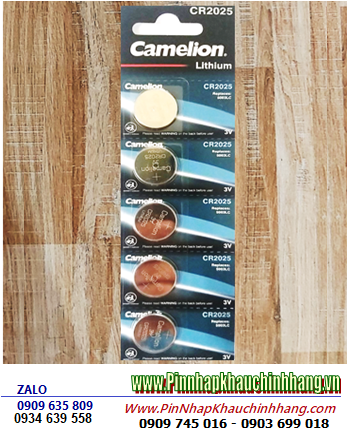 COMBO 1vỉ 5viên Pin Camelion CR2025 3v lithium _Giá chỉ 29.000vnd/ Vỉ